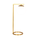 Velvet Globe Table Lamp White Opal Glass with Dimmer Switch Inline - West Lamp