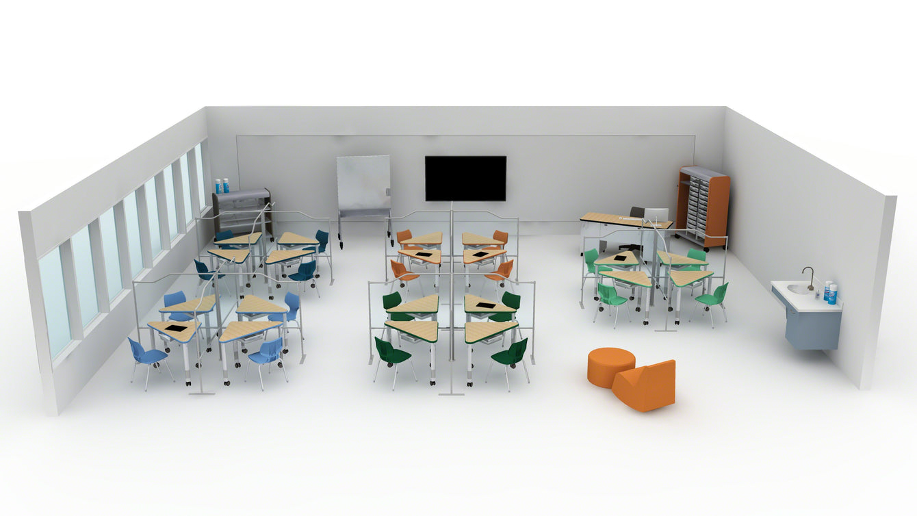 Interchange Wing Open Front Desk, 22