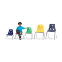 Berries® Stacking Chair with Chrome-Plated Legs, 10