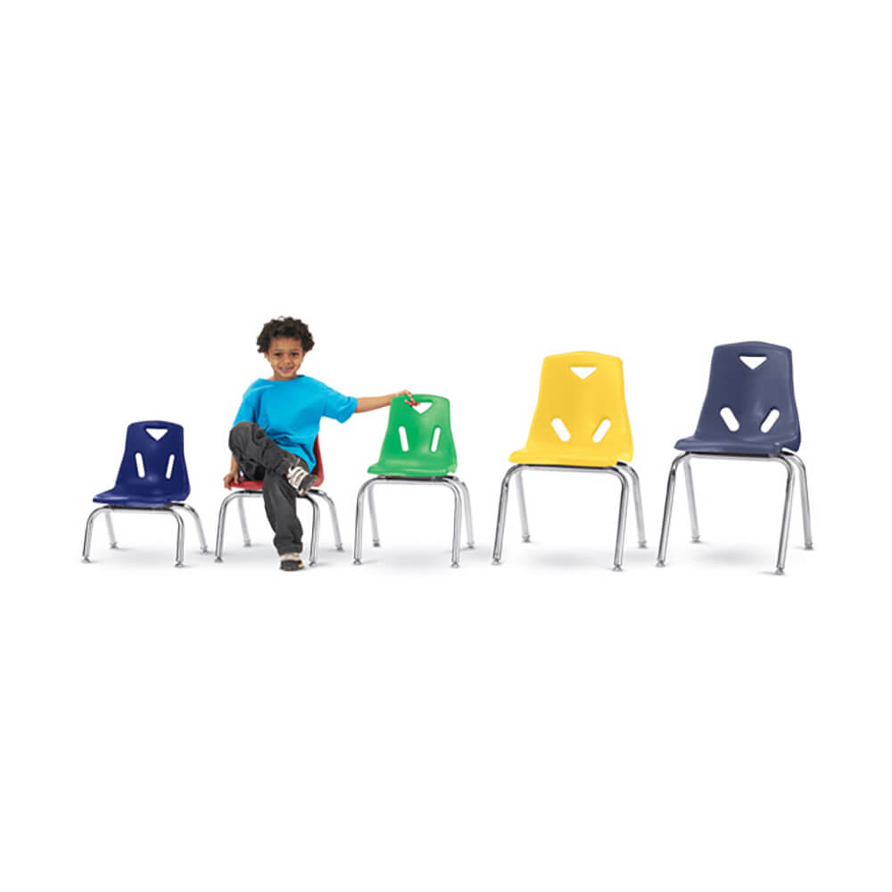 Berries® Stacking Chair with Chrome-Plated Legs, 10