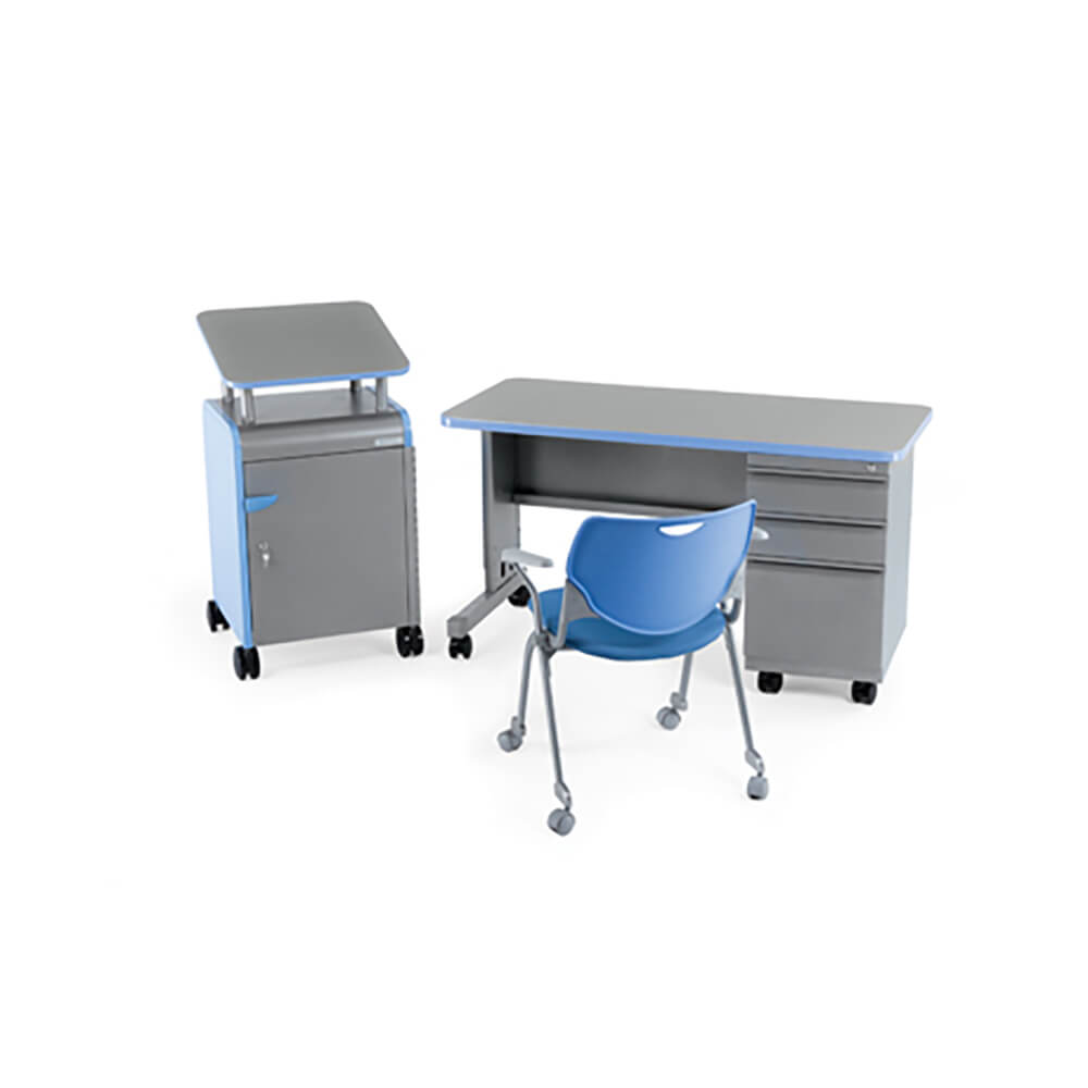 Cascade Teacher Desk – Single Pedestal