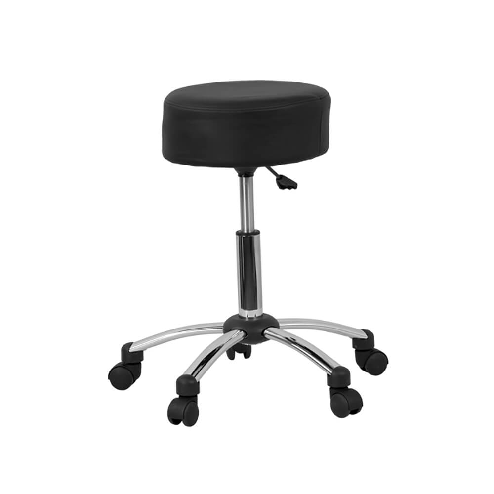 Medical Ergonomic Stool With Chrome Base
