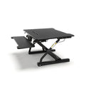 Model Ess-5136 Essentials By Ofm Adjustable Desktop Riser With Keyboard Tray