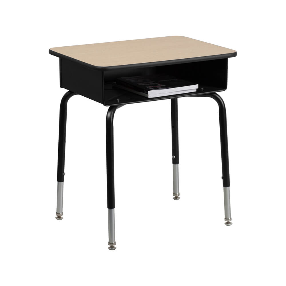 Student Desk With Open Front Metal Book Box, 22.25