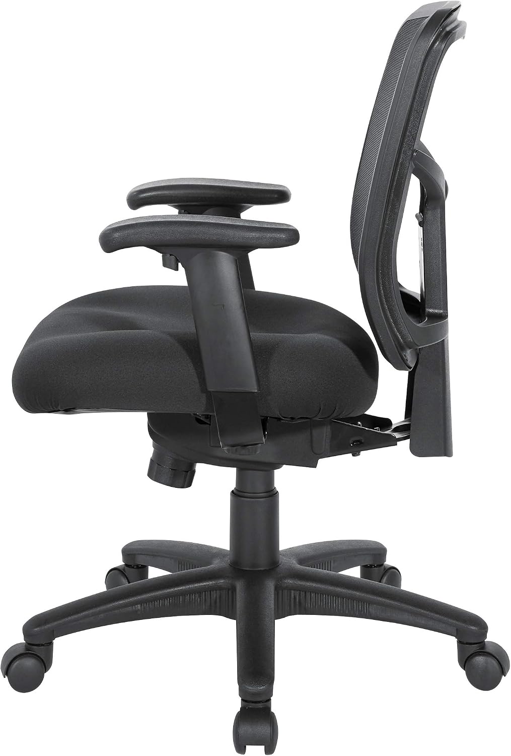 ProGrid Breathable Mesh Back Manager's Office Chair with Built-in Lumbar Support and Height Adjustable Padded Arms, Coal FreeFlex Fabric
