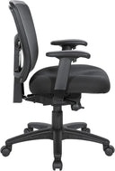 ProGrid Breathable Mesh Back Manager's Office Chair with Built-in Lumbar Support and Height Adjustable Padded Arms, Coal FreeFlex Fabric