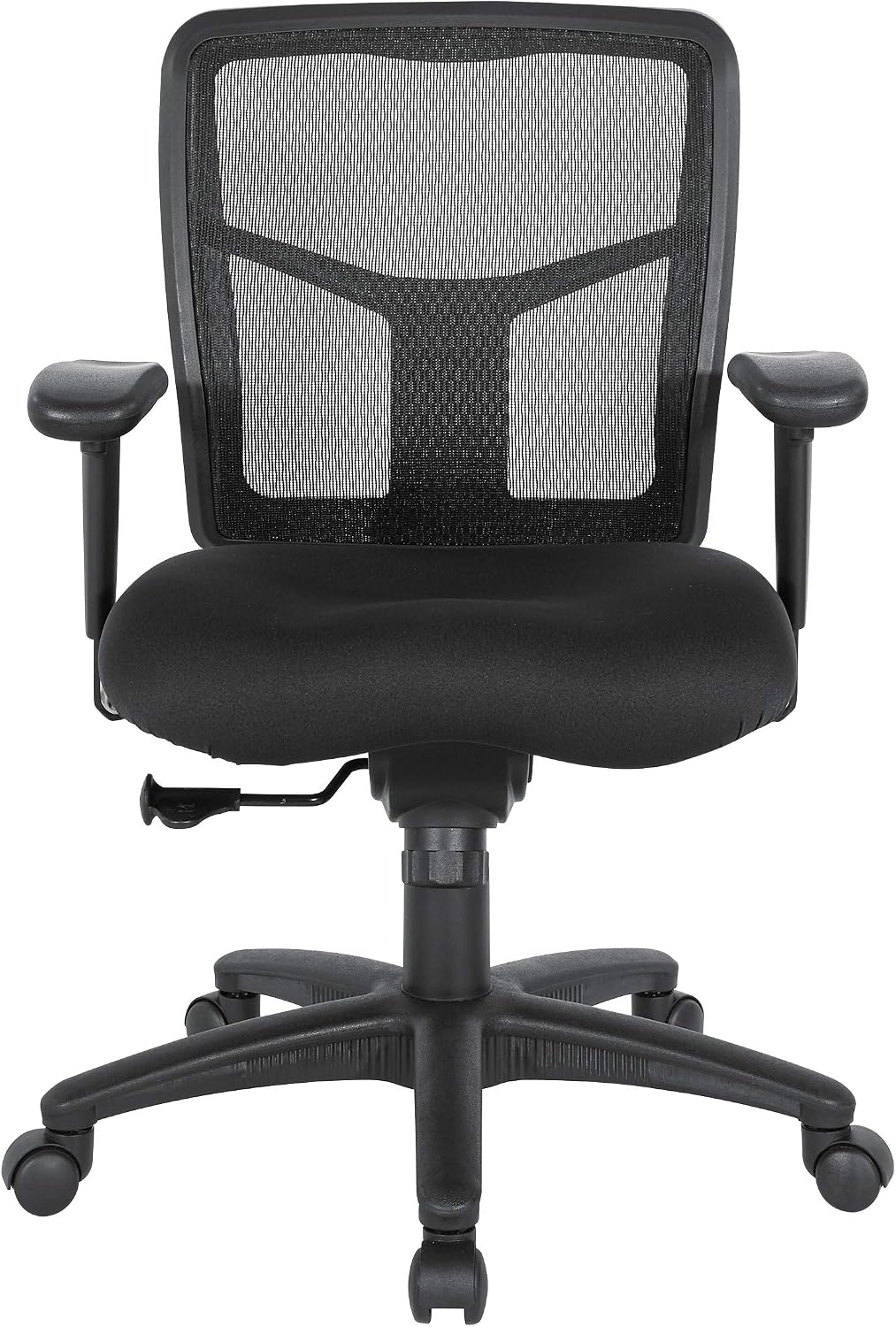 ProGrid Breathable Mesh Back Manager's Office Chair with Built-in Lumbar Support and Height Adjustable Padded Arms, Coal FreeFlex Fabric