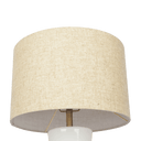 Cascade Glass Lamp Golden Base Off White Glass Table Lamp - West Lamp