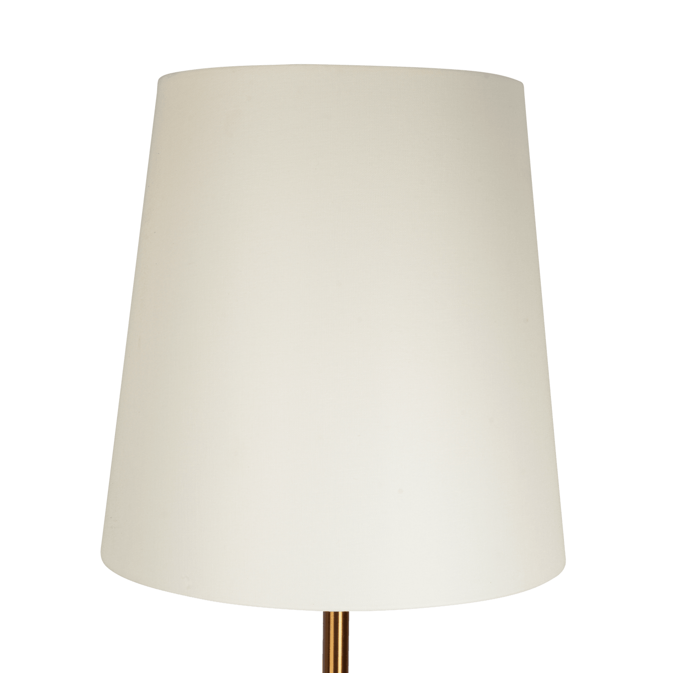 Celestial Modern Floor Lamp with Brass Accent Table with Large White Shade - West Lamp