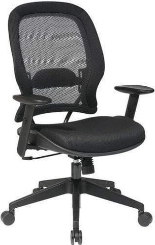 Managerial Chair Desk Chair, Adjustable Arms, 23-1/4