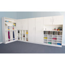 White 12 Cubby Backpack Storage Cabinet