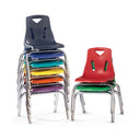 Berries® Stacking Chair with Chrome-Plated Legs, 10