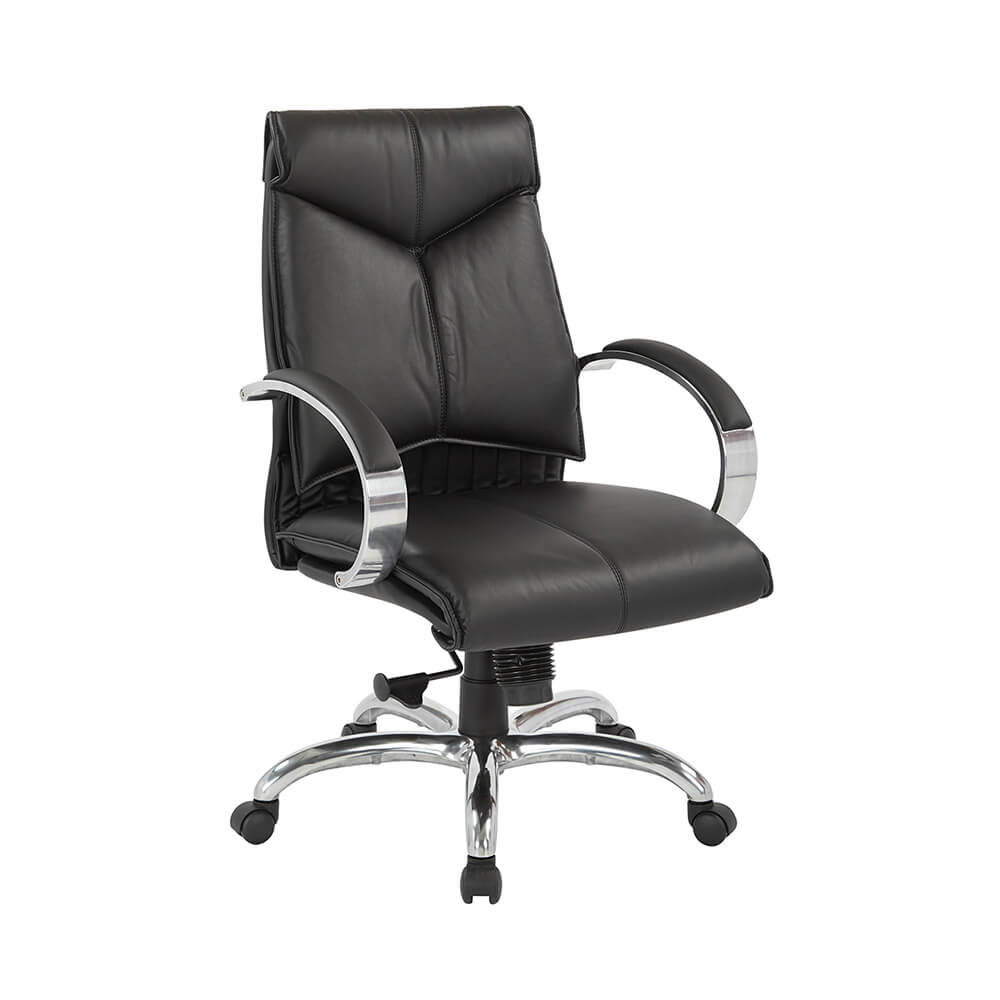 Deluxe Mid Back Black Chair