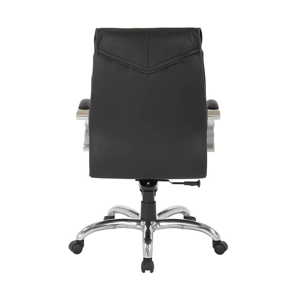 Deluxe Mid Back Black Chair