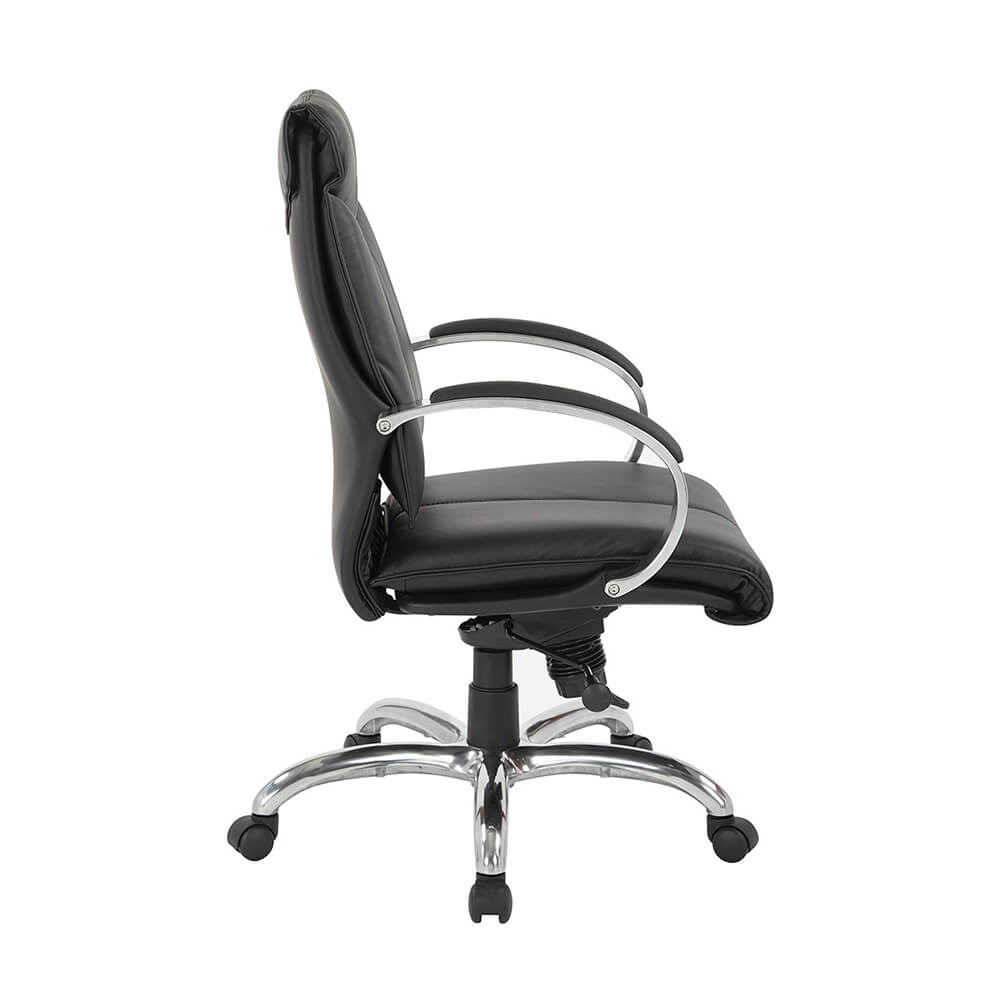 Deluxe Mid Back Black Chair